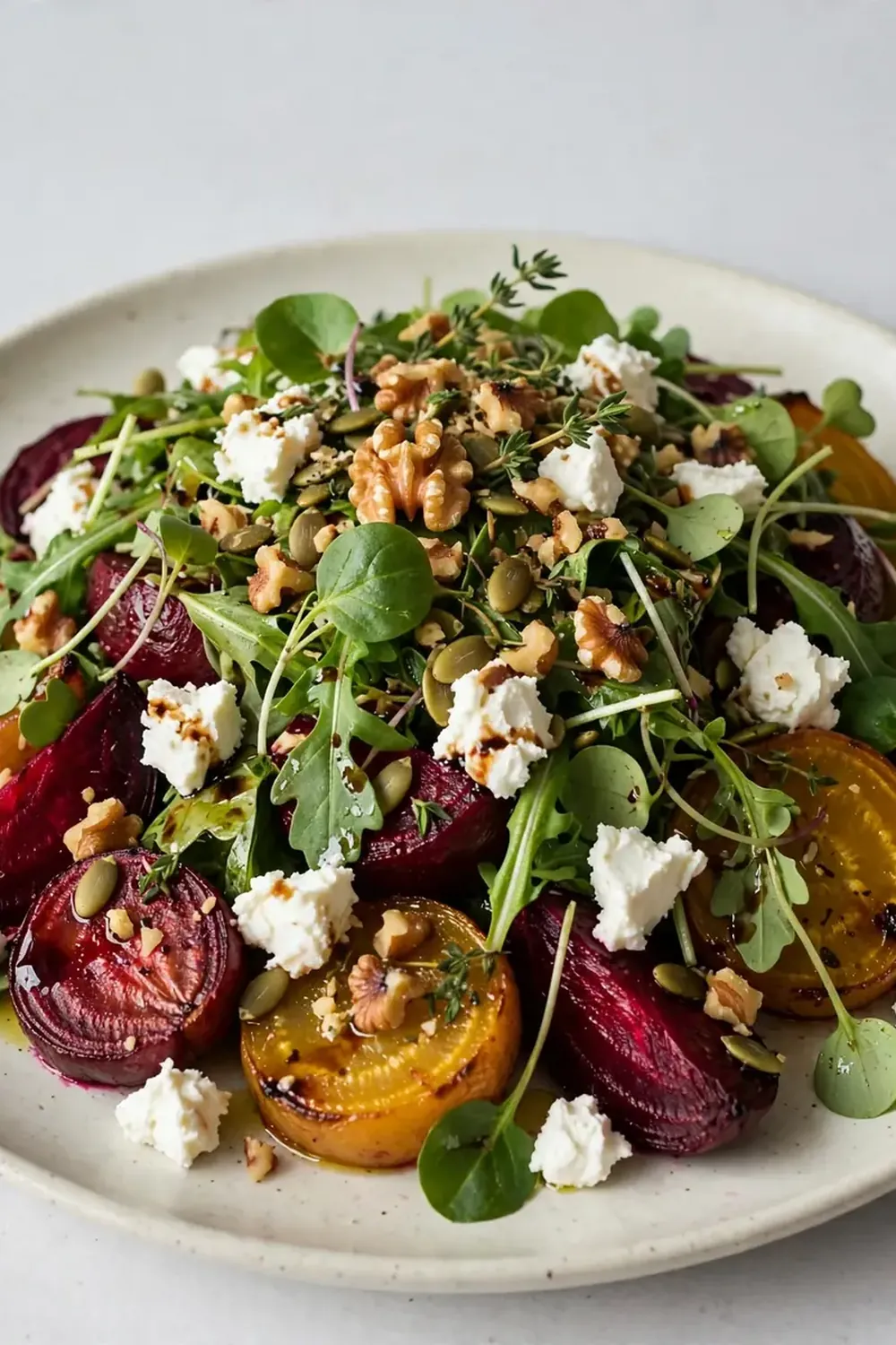 Roasted Beet and Goat Cheese Salad