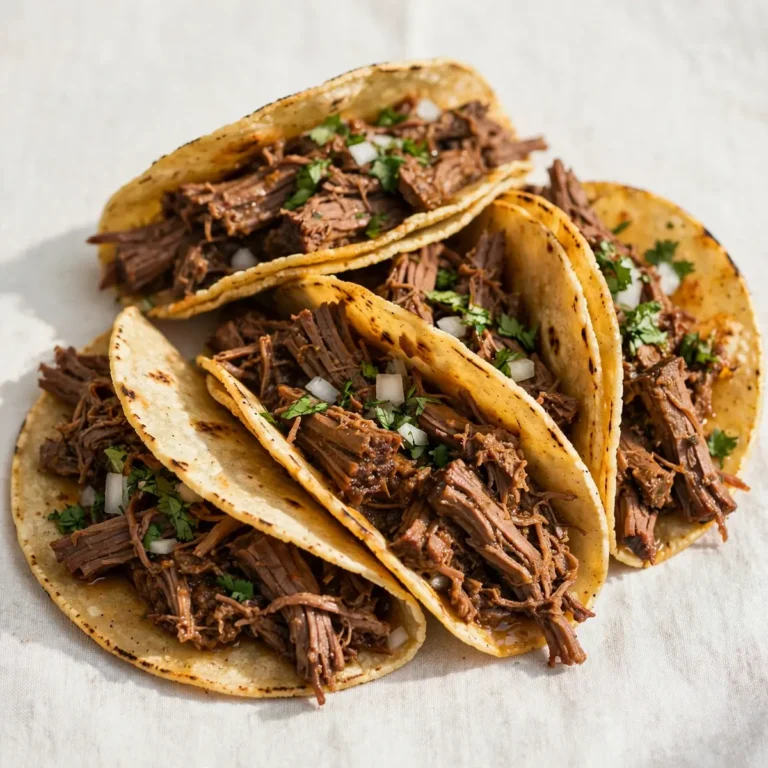 Quick Slow Cooker Beef Barbacoa Tacos