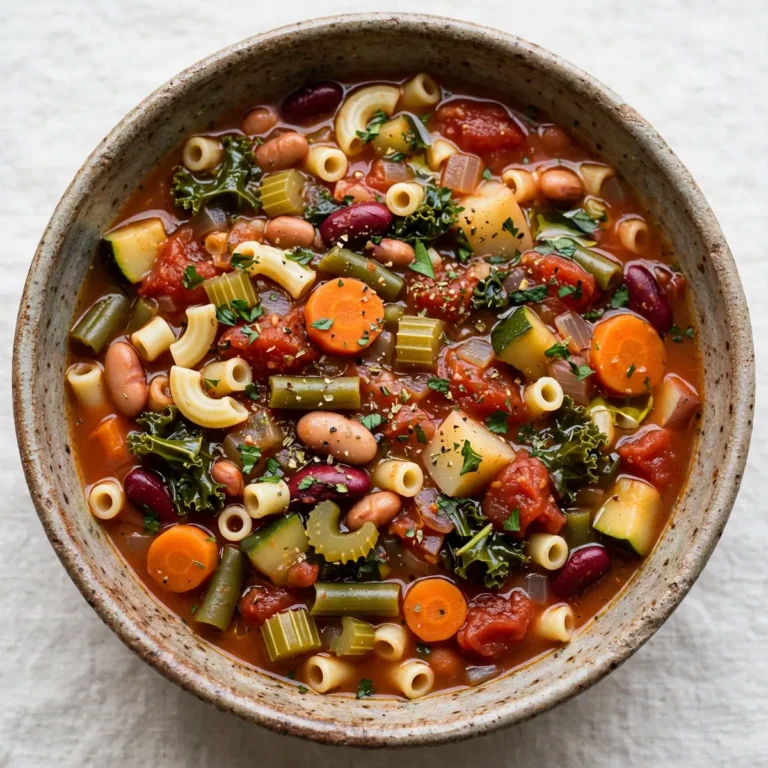 Quick Slow Cooker Vegetable Minestrone For Busy Nights