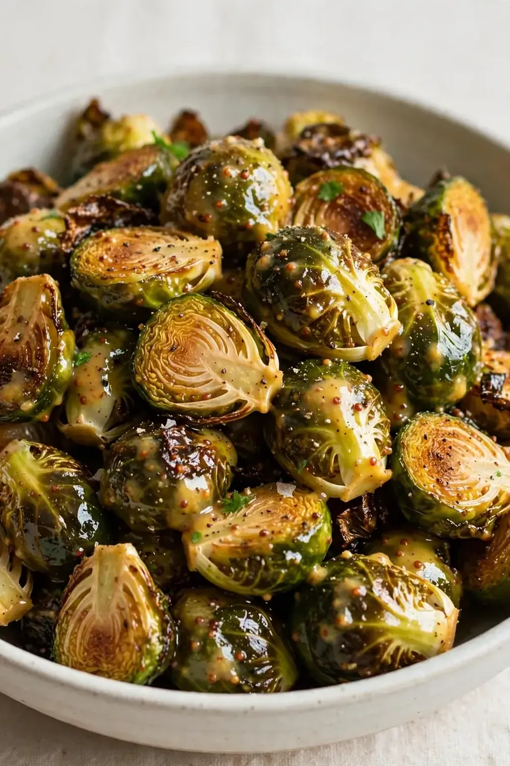 Air Fryer Honey Mustard Brussels Sprouts
