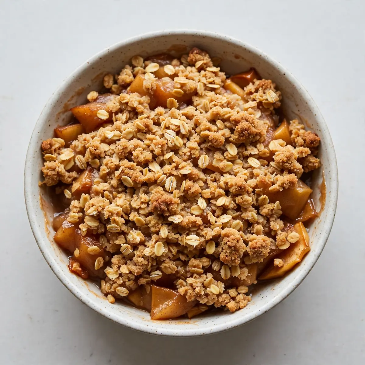 Autumn Oat Topped Apple Crisp