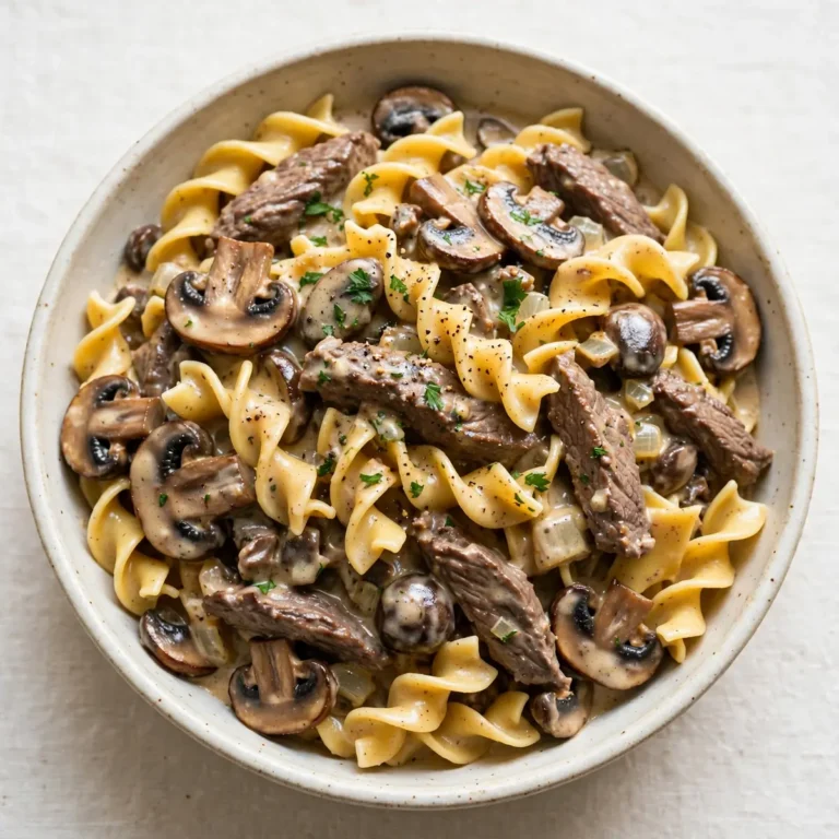 Cozy Beef Stroganoff with Mushrooms