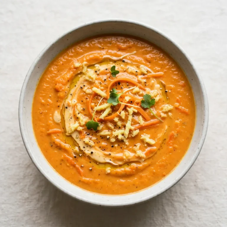 Cozy Creamy Carrot Ginger Soup