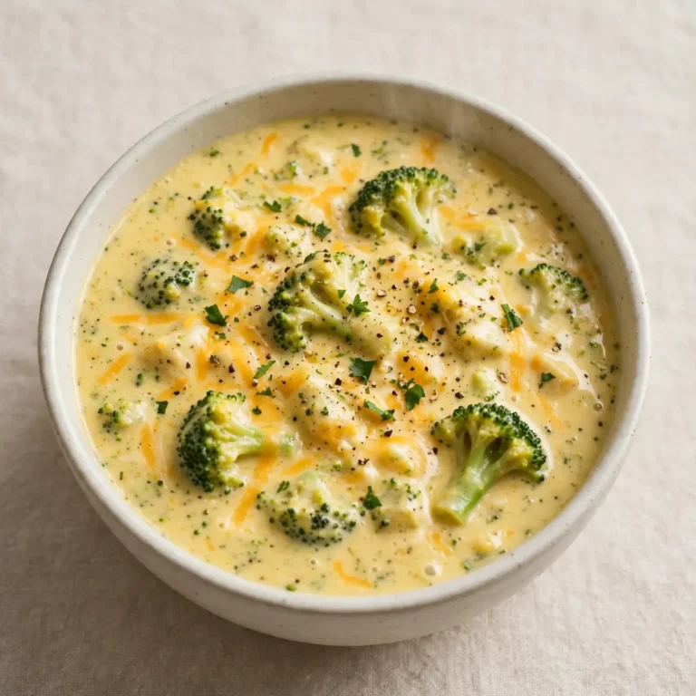 Cozy Homemade Creamy Broccoli Cheddar Soup