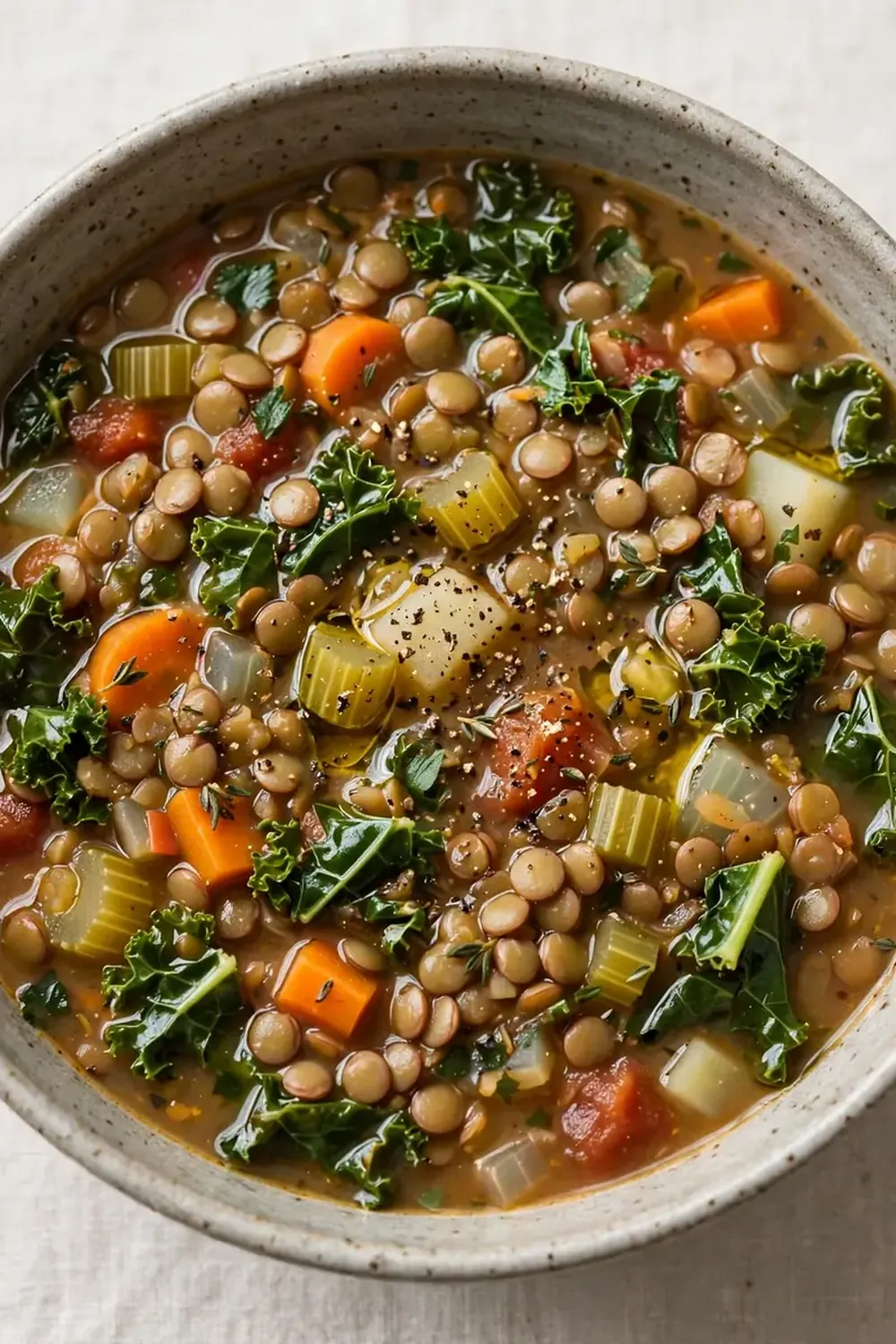 lentil vegetable soup with kale