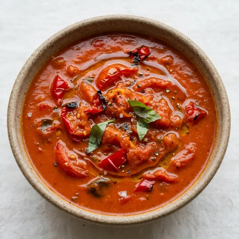 Cozy Roasted Tomato and Red Pepper Soup