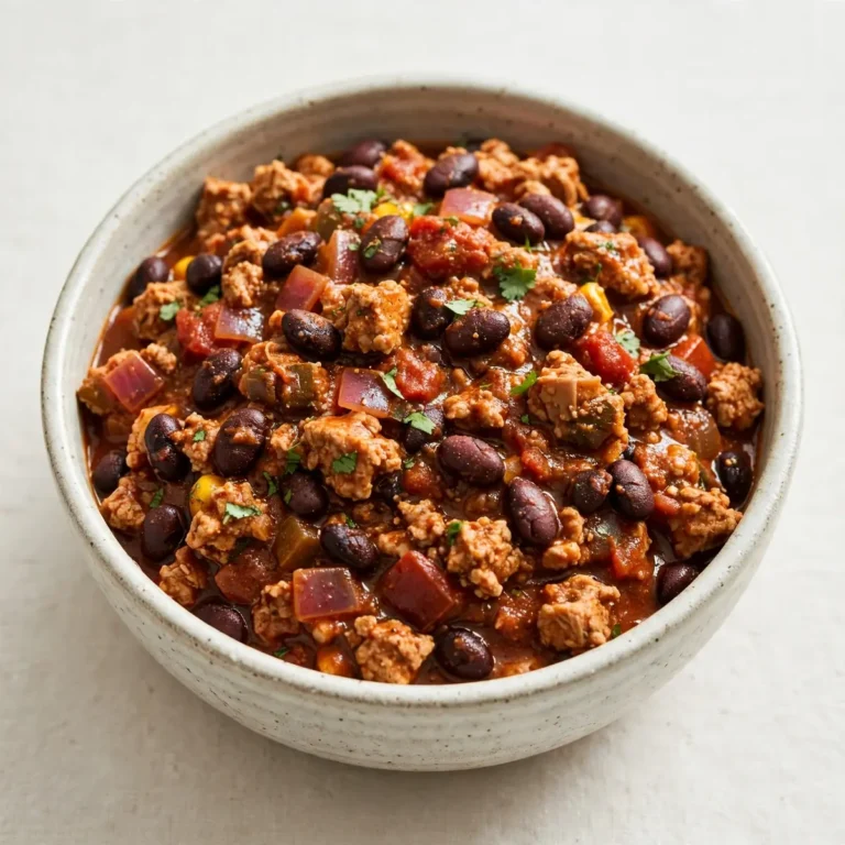 Cozy Turkey Chili with Black Beans