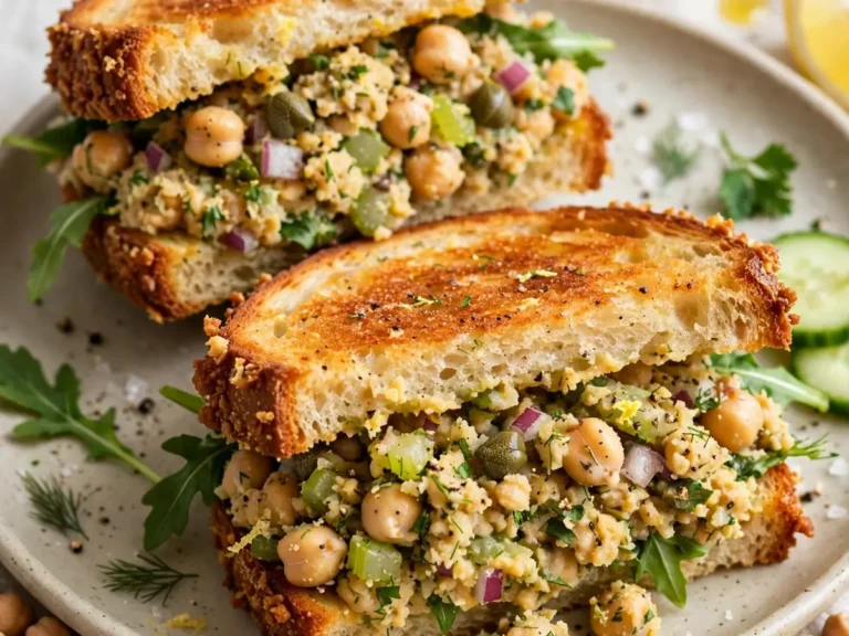 Crispy Smashed Chickpea Salad Sandwiches