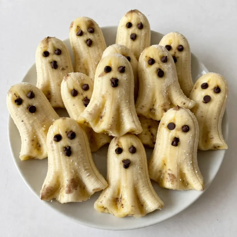 Easy Ghost Shaped Banana Treats