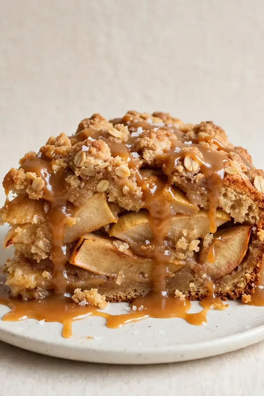 salted caramel apple cake
